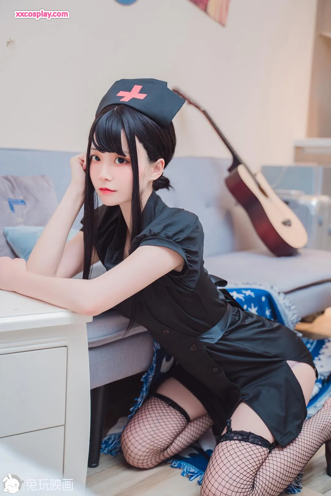 兔玩映画：性感网袜护士